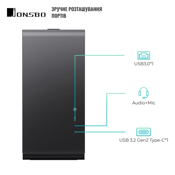 Купити Корпус JONSBO U4 Pro MESH Black - фото 3