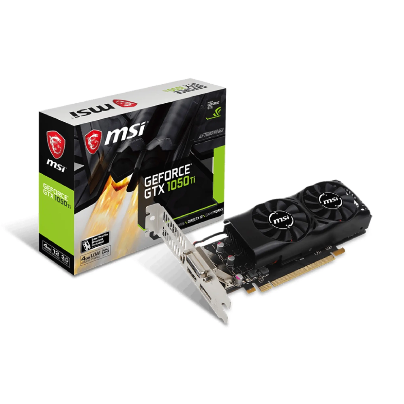 Купить Видеокарта MSI GeForce GTX 1050 Ti 4GT LP - фото 5