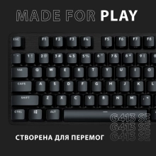 Купить Клавиатура Logitech G413 SE Corded Mechanical Gaming Keyboard Black (920-010437) - фото 8