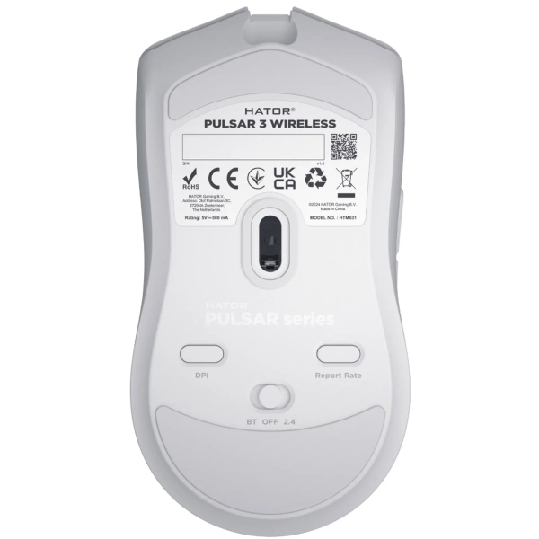Купить Мышь HATOR Pulsar 3 wireless White (HTM631) - фото 5