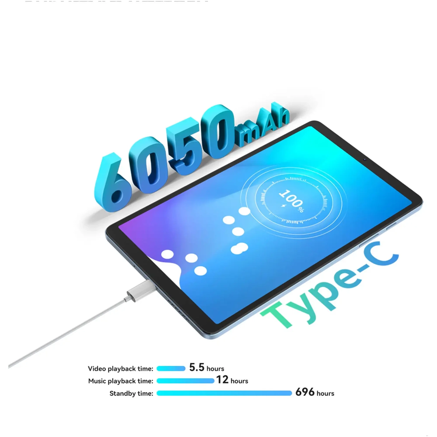 Купити Планшет Blackview Tab 60 6/128GB LTE Glacial Blue (6931548314080) - фото 9