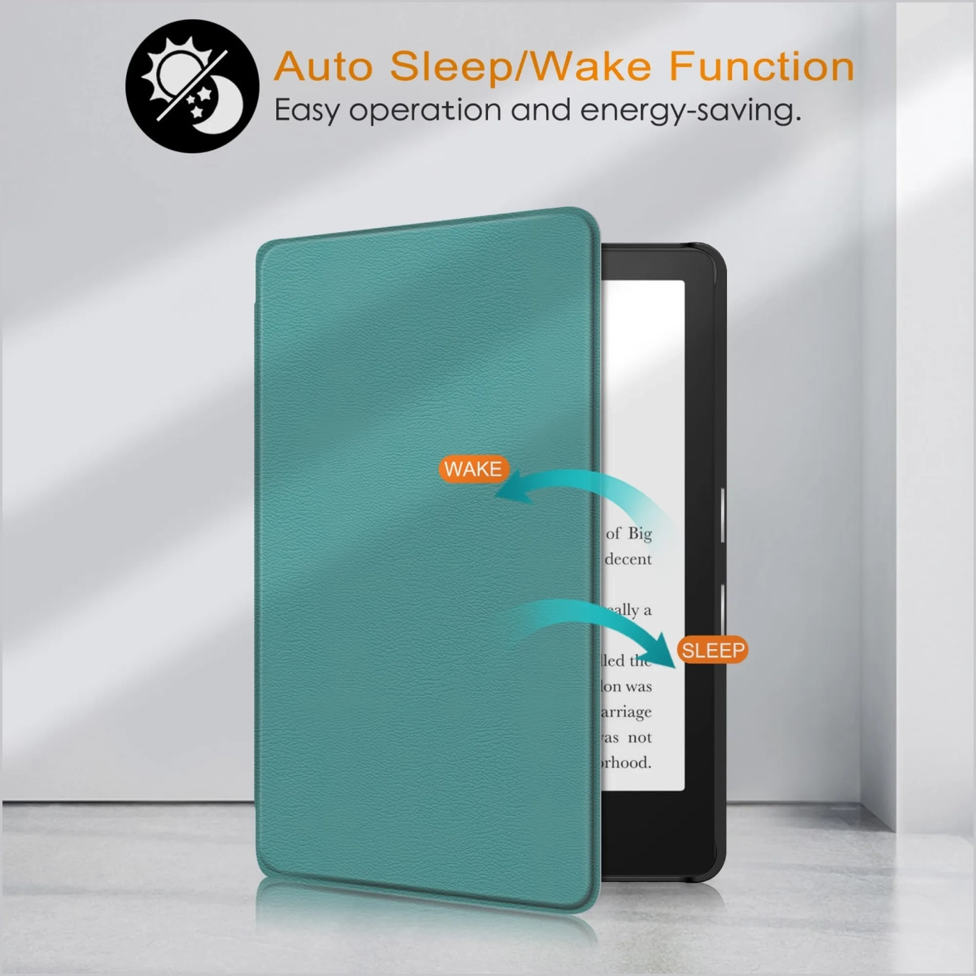 Купити Обкладинка Armorstandart Leather Case для Amazon Kindle Paperwhite 11th Gen 2021 Green (ARM60752) - фото 6