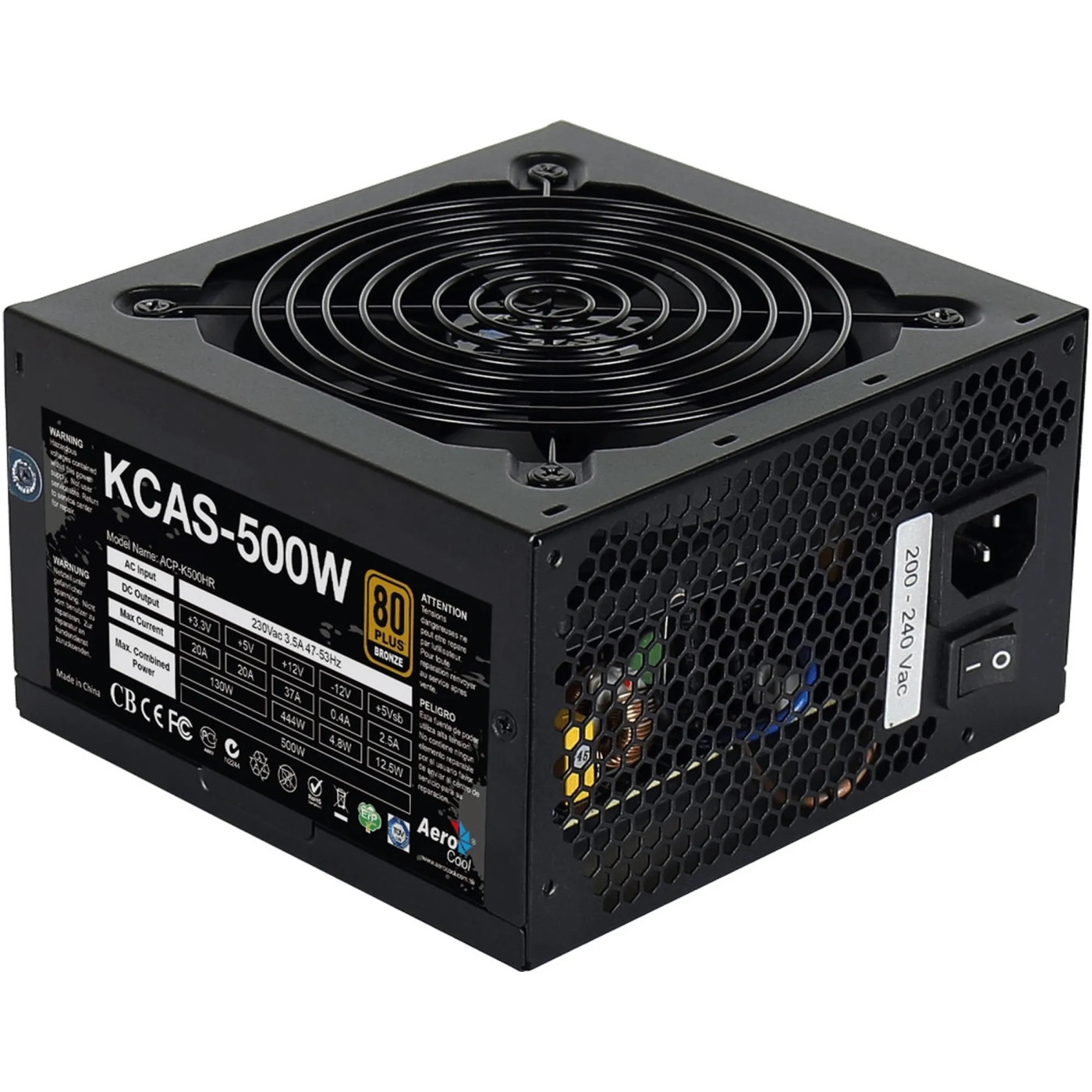 Купити Уцінка Блок живлення Aerocool KCAS 500 500W (D170615915) - фото 2