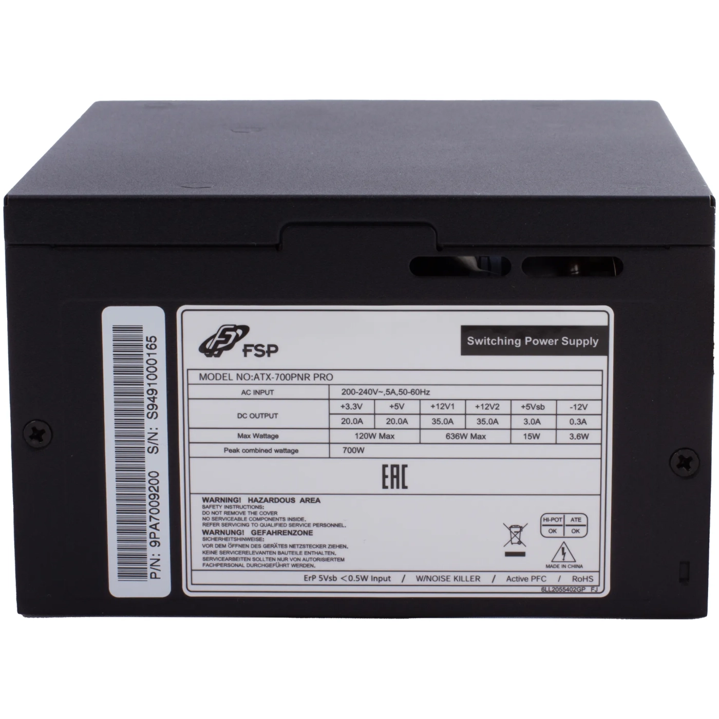Купити Блок живлення FSP PNR PRO 700W (ATX-700W) Retail Box - фото 3