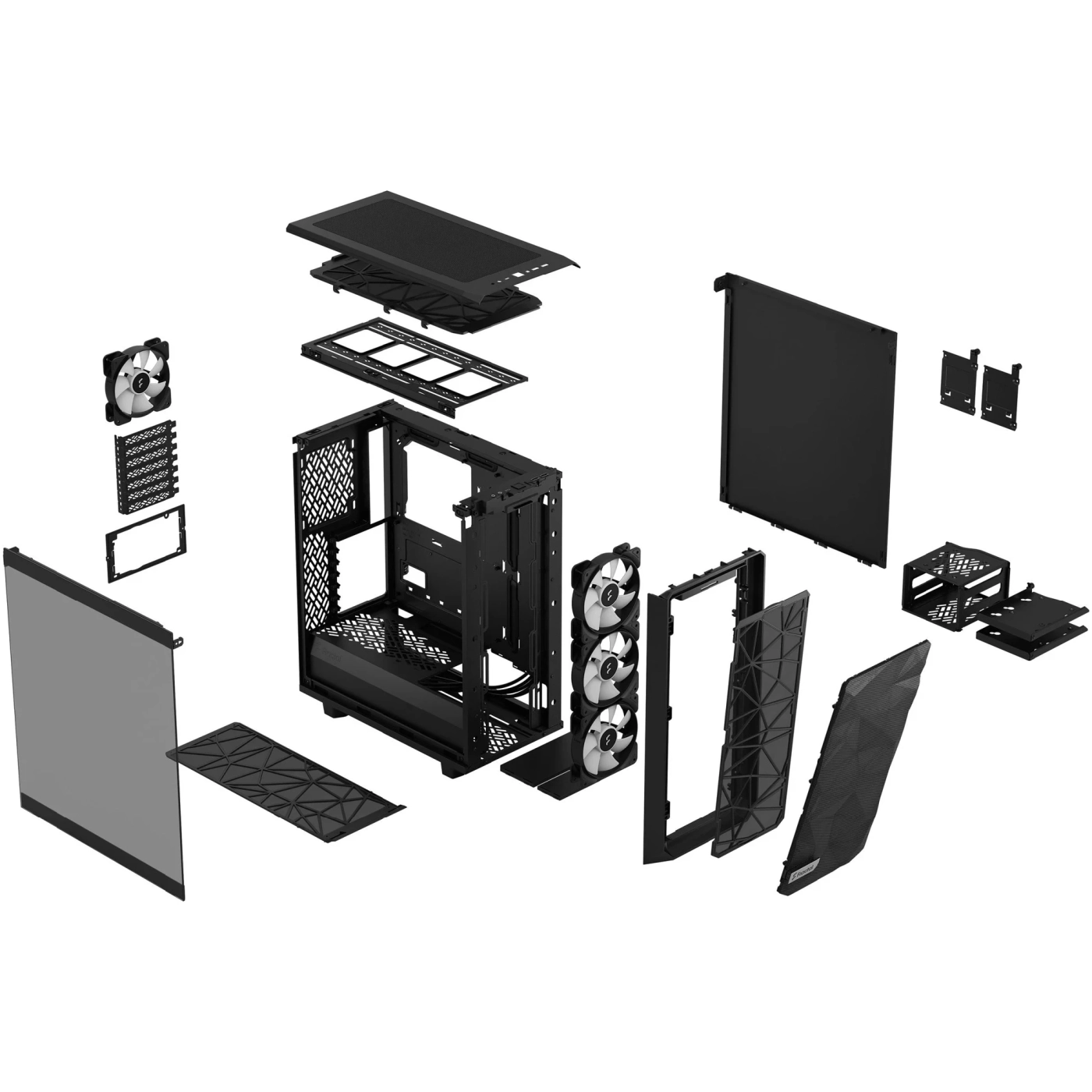 Купить Корпус Fractal Design Meshify 2 Compact RGB TG Light Tint (FD-C-MES2C-06) - фото 9