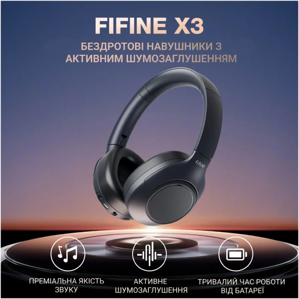 Купить Наушники Fifine X3 Wireless Black (X3_Fifine) - фото 10