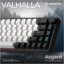 Купить Клавиатура GamePro Asgard Valhalla QLAB Orange Switch RGB Wireless/Bluetooth/USB-C (MK210B Pro) - фото 4