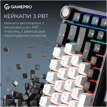 Купить Клавиатура GamePro Asgard Valhalla QLAB Orange Switch RGB Wireless/Bluetooth/USB-C (MK210B Pro) - фото 8