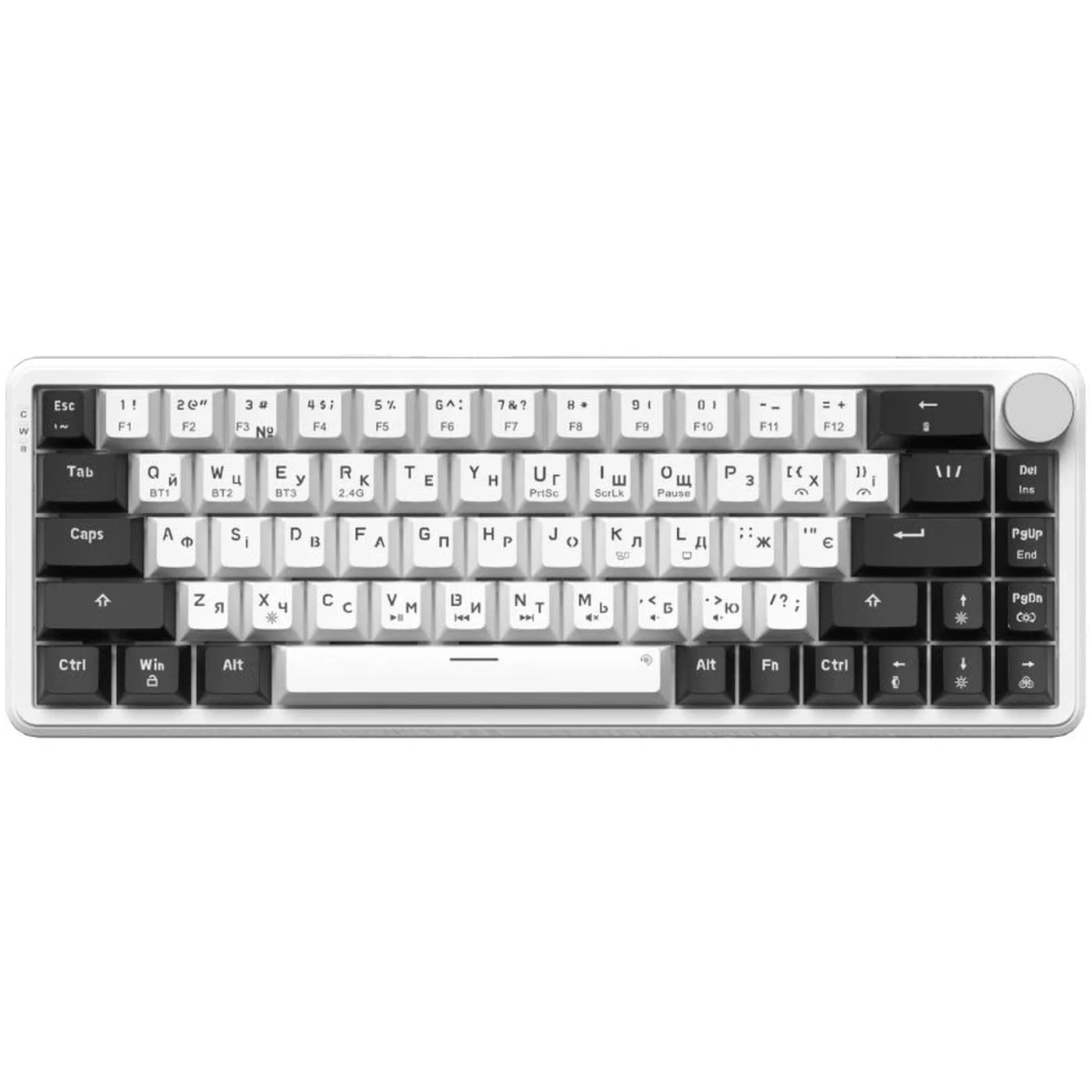 Купити Клавіатура GamePro Asgard Valhalla QLAB Orange Switch RGB Wireless/Bluetooth/USB-C (MK210W Pro) - фото 1