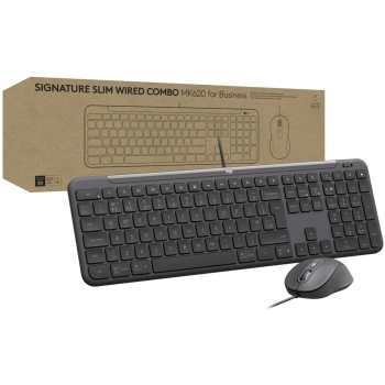 Купити Комплект клавіатура та мишка Logitech Signature Slim MK620 for Business UA Graphite (920-013349) - фото 1