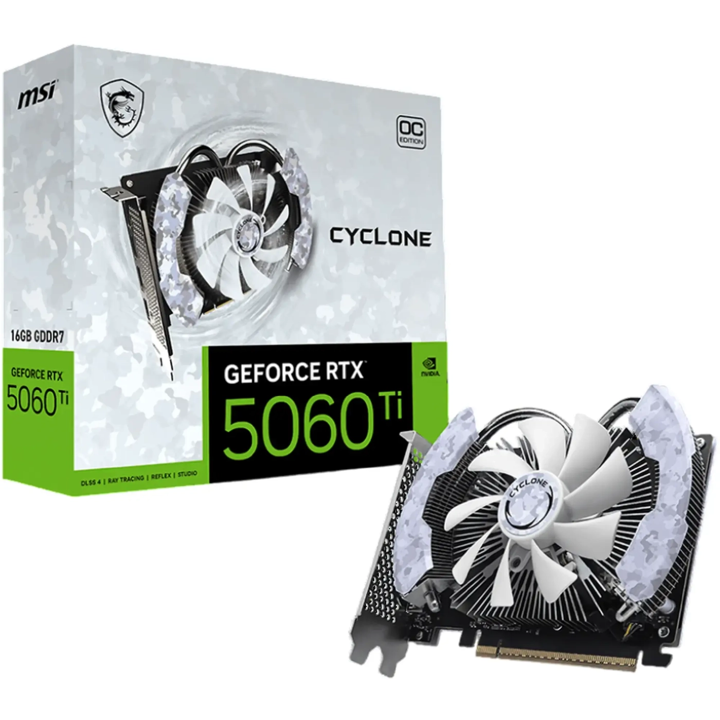 Купити Відеокарта MSI Nvidia GeForce RTX 5060 Ti CYCLONE OC 16GB (G506T-16CC) - фото 2