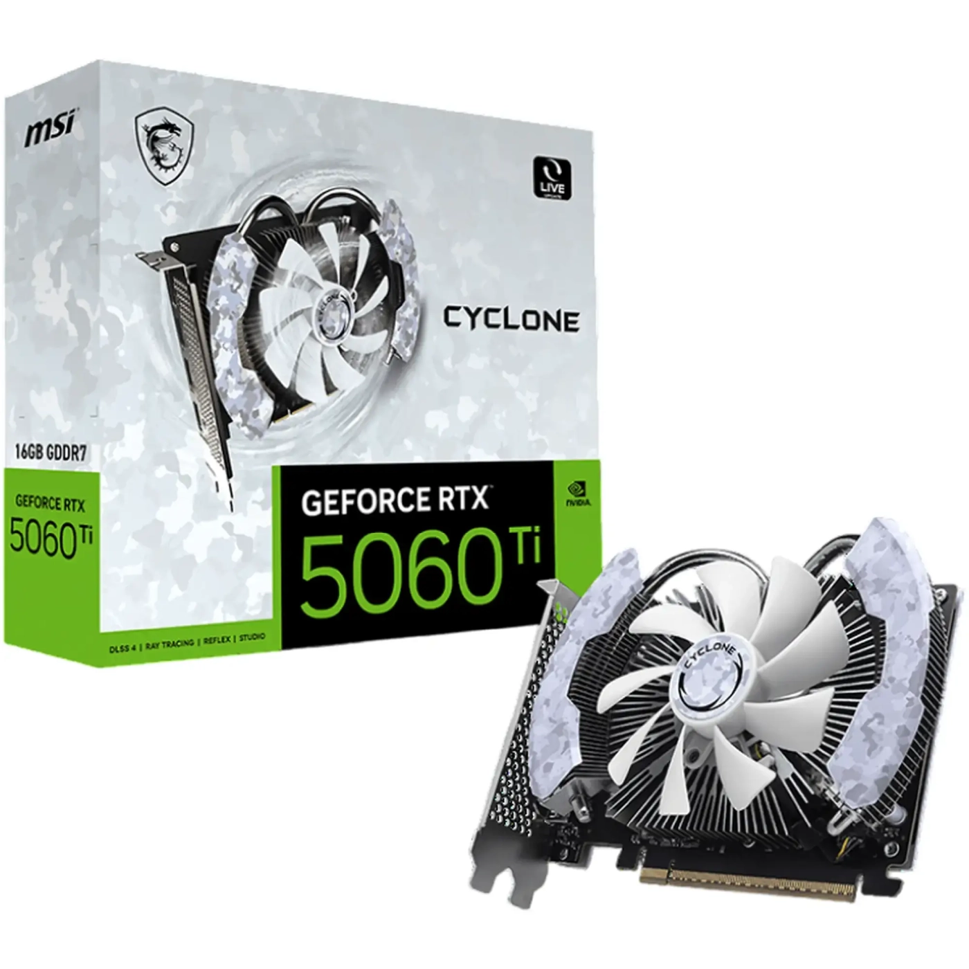 Купити Відеокарта MSI Nvidia GeForce RTX 5060 Ti CYCLONE 16GB (G506T-16C) - фото 2
