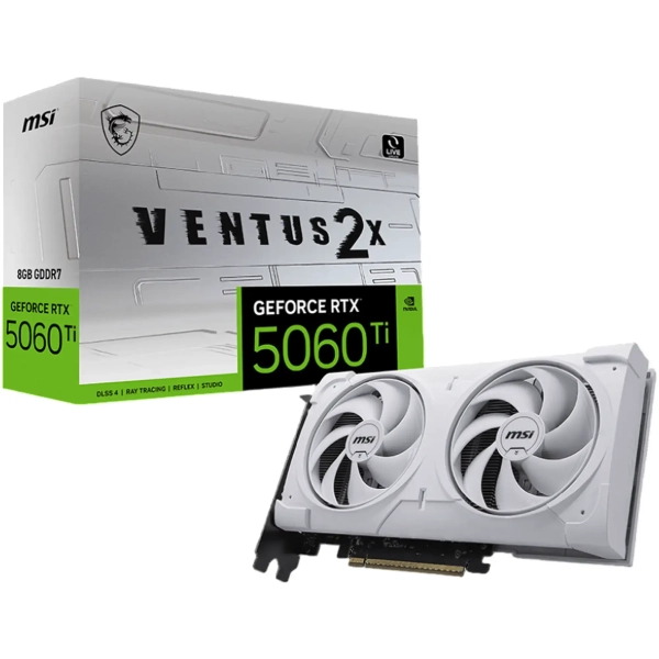 Купить Видеокарта MSI Nvidia GeForce RTX 5060 Ti VENTUS 2X WHITE PLUS 8GB (G506T8V2WP) - фото 2