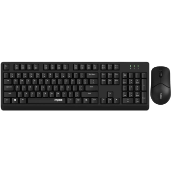 Купити Комплект клавіатура та мишка Rapoo X1500 Black Wireless - фото 1