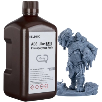 Купить Фотополимерная смола ELEGOO Standard Resin 2кг, серый (50.103.0273) - фото 1