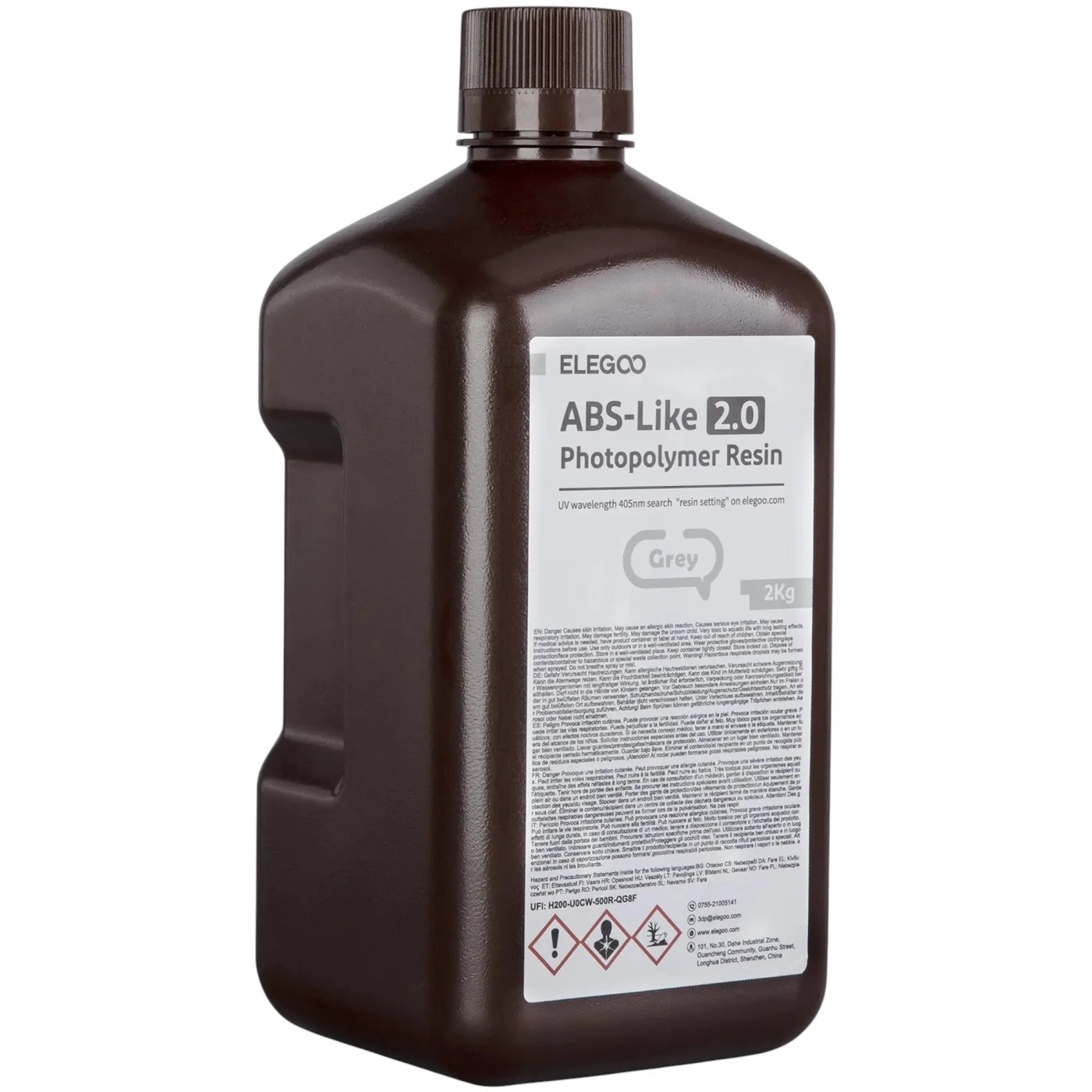 Купити Фотополімерна смола ELEGOO Standard Resin 2кг, сірий (50.103.0181) - фото 2
