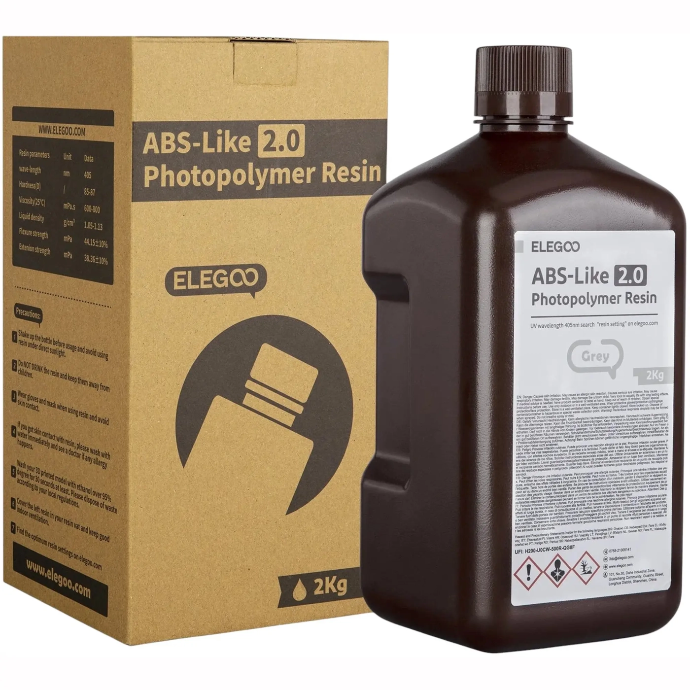Купити Фотополімерна смола ELEGOO Standard Resin 2кг, сірий (50.103.0181) - фото 3