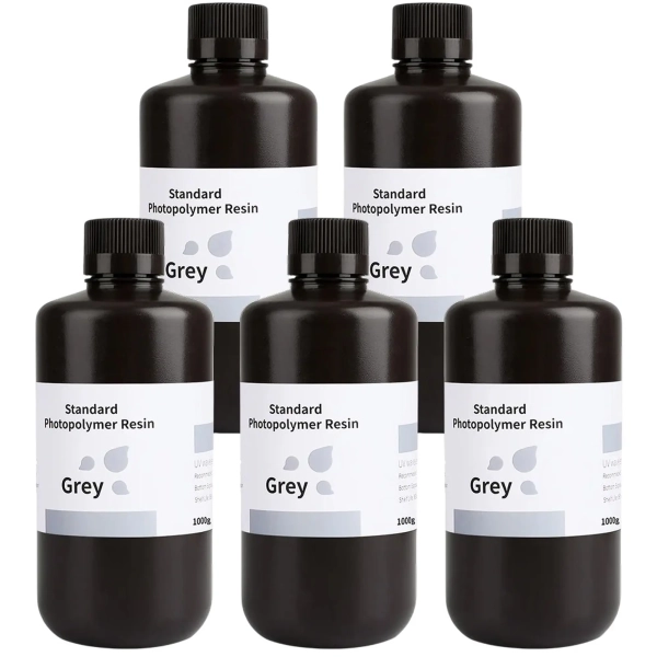 Купити Фотополімерна смола ELEGOO Standard Resin 5кг, сірий (50.103.0001) - фото 1