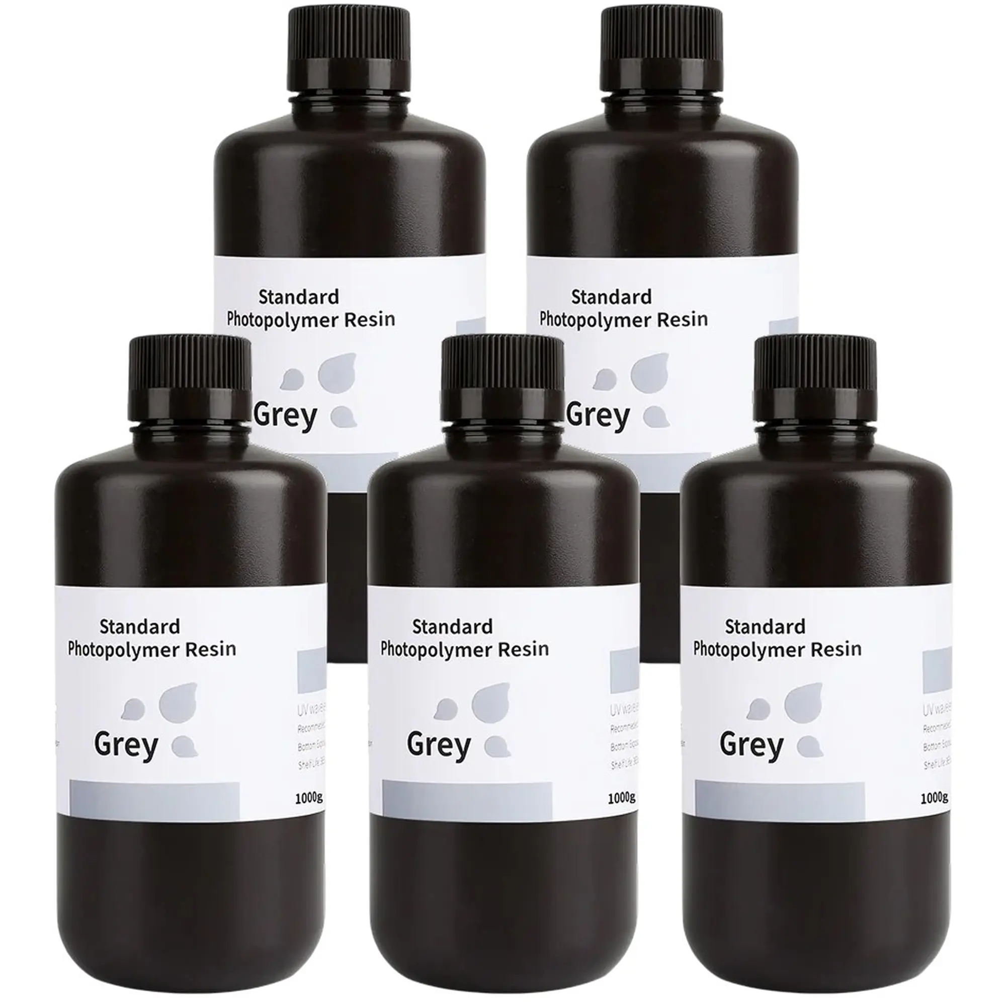 Купити Фотополімерна смола ELEGOO Standard Resin 5кг, сірий (50.103.0001) - фото 1