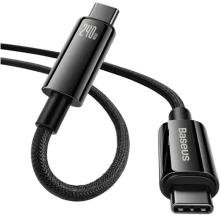 Купить Кабель Baseus Tungsten Gold Fast Charging Data Cable Type-C to Type-C 240W 1m Black (CAWJ040001) - фото 3