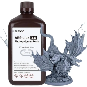 Купить Фотополимерная смола ELEGOO ABS-like 3.0 2кг, серая (50.103.0144) - фото 1