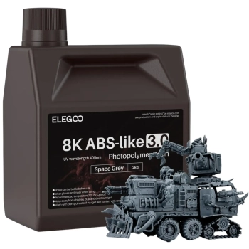 Купить Фотополимерная смола ELEGOO ABS-Like 3.0 8k 2кг, космически серая (50.103.0222) - фото 1