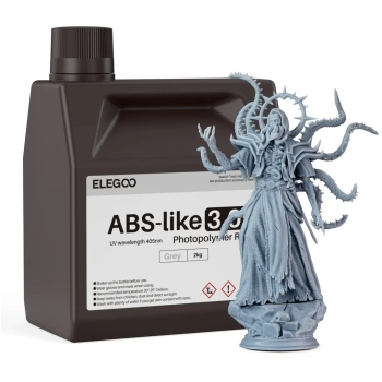 Купить Фотополимерная смола ELEGOO ABS-like 3.0 Plus 2 кг, серая (50.103.0216) - фото 1