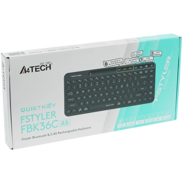 Купить Клавиатура A4Tech Fstyler FBK36С AS Black - фото 6