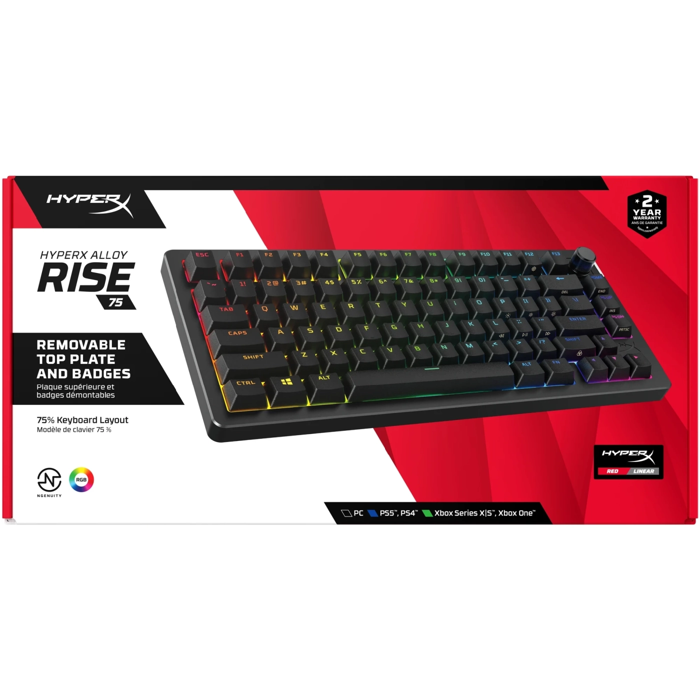 Купить Клавиатура HyperX Alloy Rise 75 HX Red Black (7G7A4AA) - фото 6