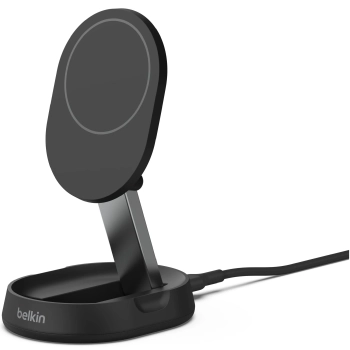 Купить Беспроводное зарядное устройство Belkin 15Вт Magnetic Stand Qi2 (WIA008VFBK) - фото 1