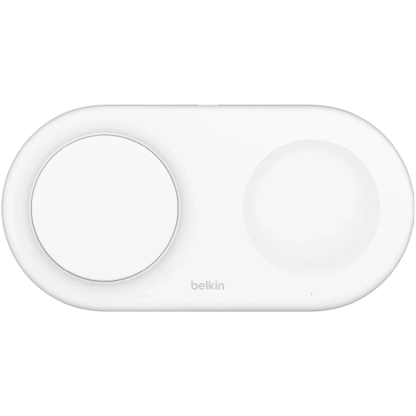 Купить Беспроводное зарядное устройство Belkin 2в1 15Вт Pad Qi2 White (WIZ021VFWH) - фото 1
