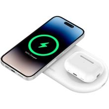 Купить Беспроводное зарядное устройство Belkin 2в1 15Вт Pad Qi2 White (WIZ021VFWH) - фото 4