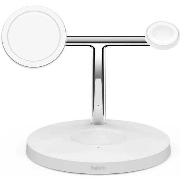 Купить Беспроводное зарядное устройство Belkin 3в1 MagSafe White (WIZ017VFWH) - фото 2