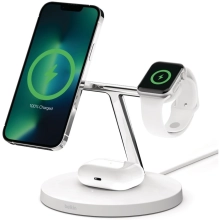 Купить Беспроводное зарядное устройство Belkin 3в1 MagSafe White (WIZ017VFWH) - фото 5