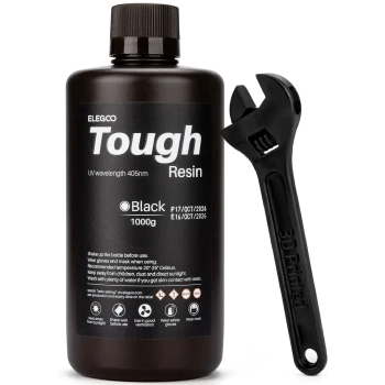 Купити Фотополімерна смола ELEGOO Tough Resin 1кг, чорна (50.103.0271) - фото 1