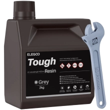 Купить Фотополимерная смола ELEGOO Tough Resin 2кг, серая (50.103.0275) - фото 1