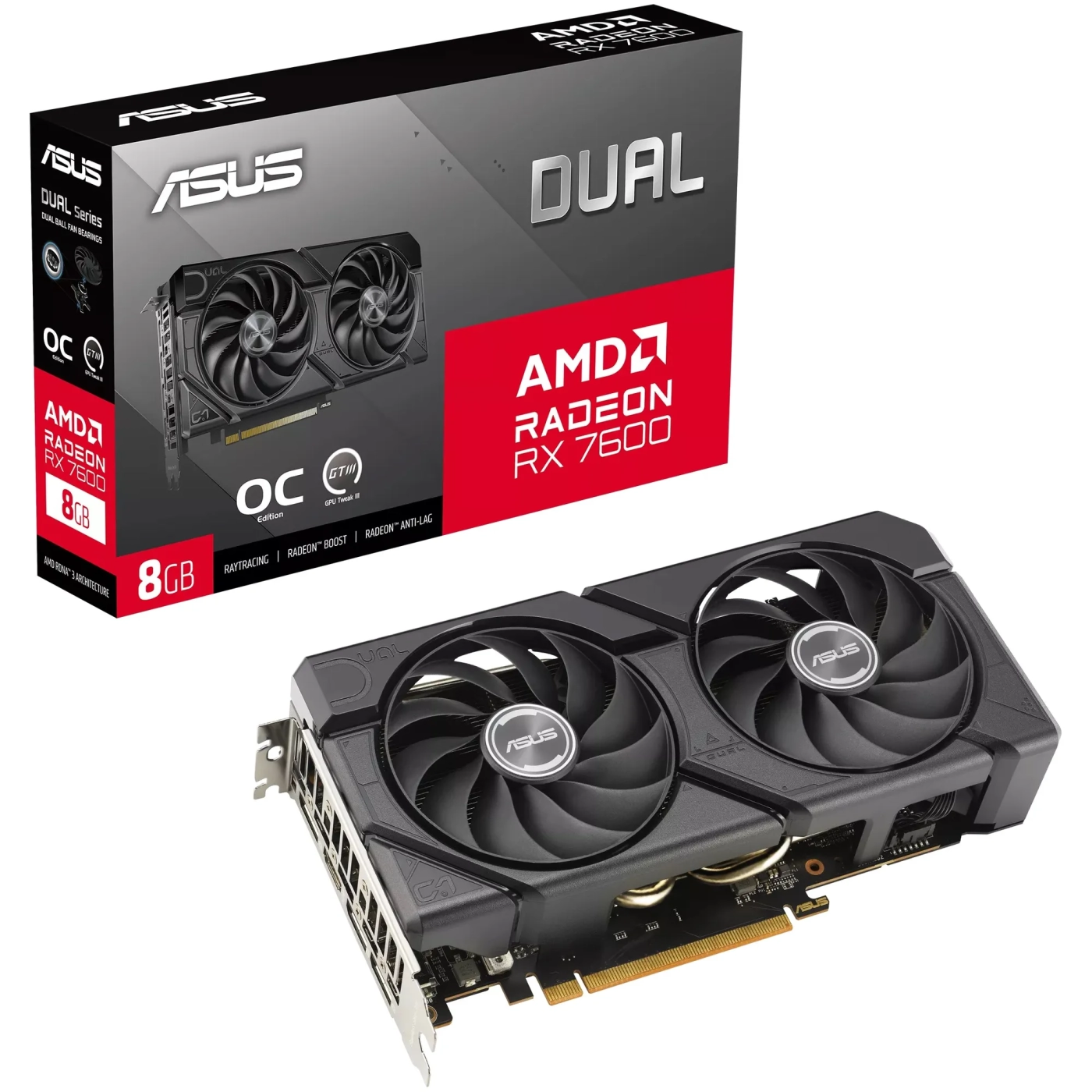 Купити Відеокарта ASUS AMD Radeon RX 7600 DUAL EVO OC 8GB GDDR6 (DUAL-RX7600-O8G-EVO) - фото 12