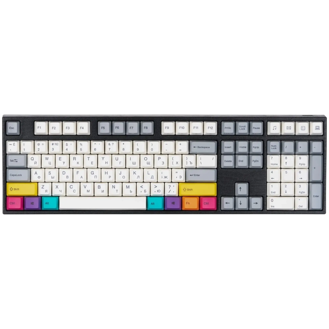 Купити Клавіатура Varmilo APT108 CMYK K-Prestige Silent (A93A024F8A5A17A007) - фото 1