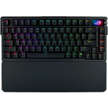 Купити Клавіатура ASUS ROG Azoth Extreme NX Snow EN RGB Black (90MP03MA-BKUA01) - фото 1