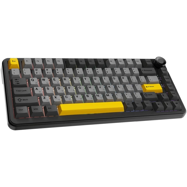 Купить Клавиатура AK820 MAX PLUS RGB Daydream Switch Wireless Black/Gray/Yellow (AK820MAX-DD-BGY) - фото 2