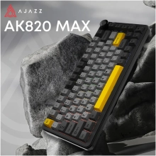 Купить Клавиатура AK820 MAX PLUS RGB Daydream Switch Wireless Black/Gray/Yellow (AK820MAX-DD-BGY) - фото 3