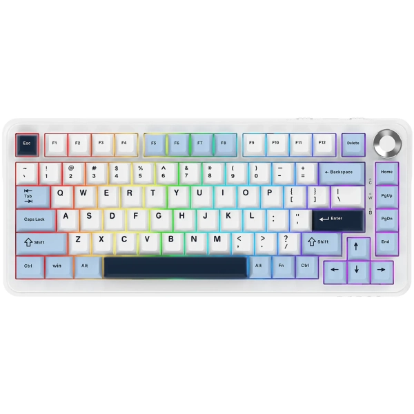 Купить Клавиатура AK820 MAX PLUS RGB Daydream Switch Wireless Blue/White/Dark (AK820MAX-DD-BWD) - фото 1