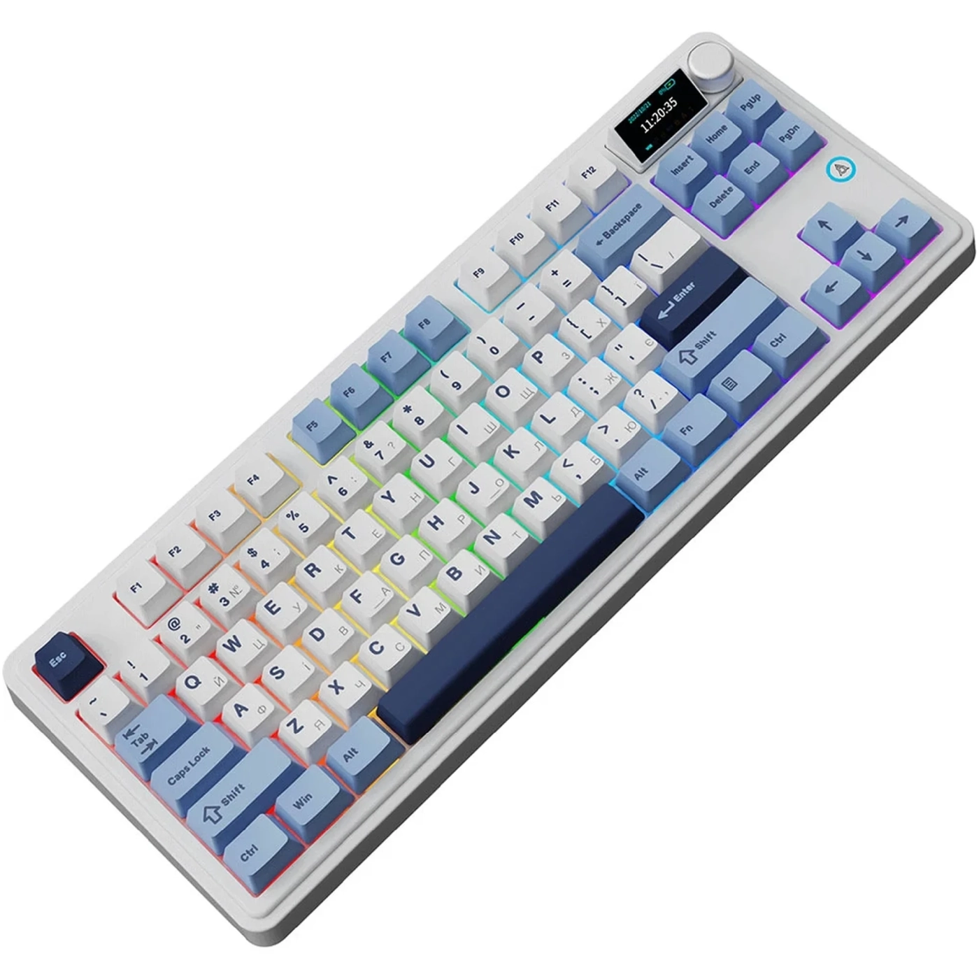 Купить Клавиатура AK870 PLUS RGB Murad Switch Wireless Blue/White/Dark (AK870-MU-BWD) - фото 2