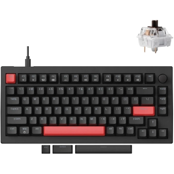 Купити Клавіатура Lemokey X4 84Key Keychron Brown QMK/VIA Hot-Swap RGB ENG/UKR USB Black (X4-H3-UA) - фото 1