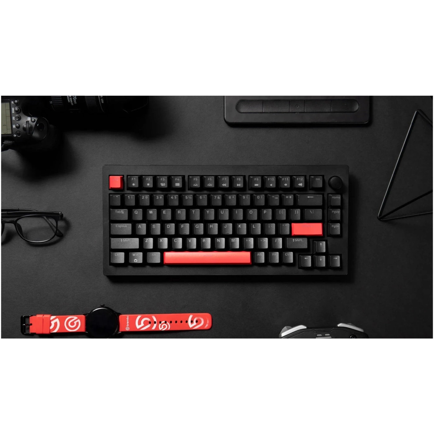Купити Клавіатура Lemokey X4 84Key Keychron Red QMK/VIA Hot-Swap RGB ENG/UKR USB Black (X4-H1-UA) - фото 3