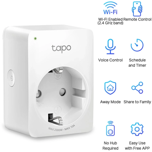 Купить Wi-Fi розетка TP-Link Tapo P100 (2-pack) - фото 3