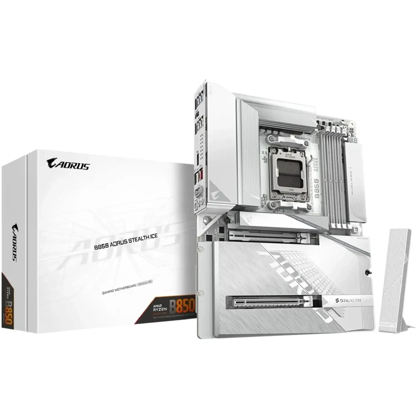 Купити Материнская плата Gigabyte B850 AORUS STEALTH ICE - фото 1