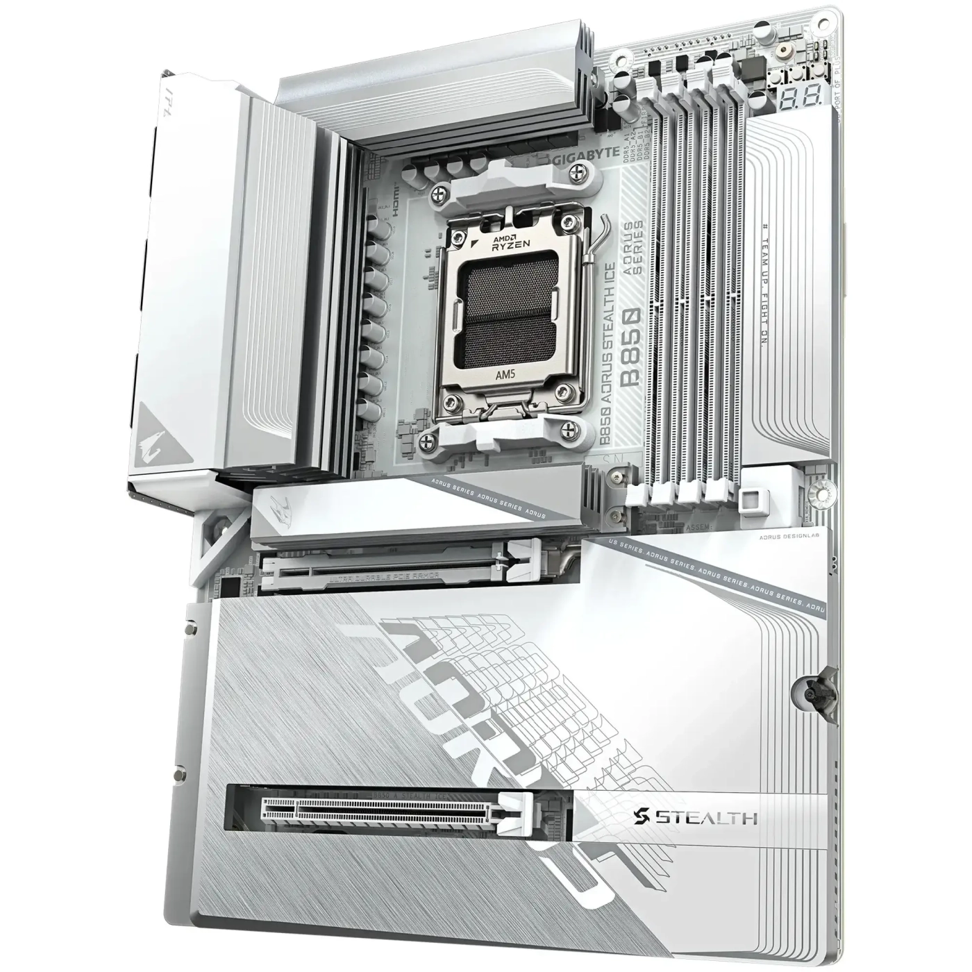 Купити Материнская плата Gigabyte B850 AORUS STEALTH ICE - фото 4