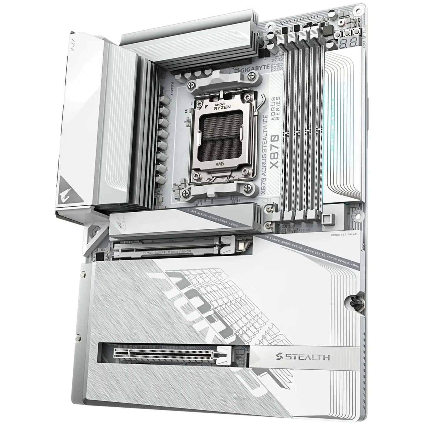 Купити Материнская плата Gigabyte X870 AORUS STEALTH ICE - фото 4