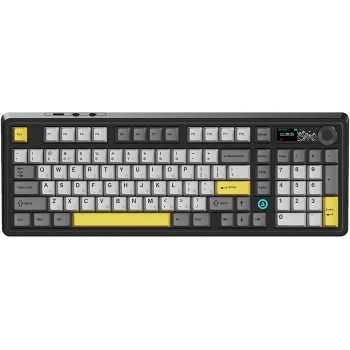 Купить Клавиатура Ajazz AK980 RGB Clear Sky Switch Wireless Black/Gray/Yellow (AK980-CS-BGY) - фото 1